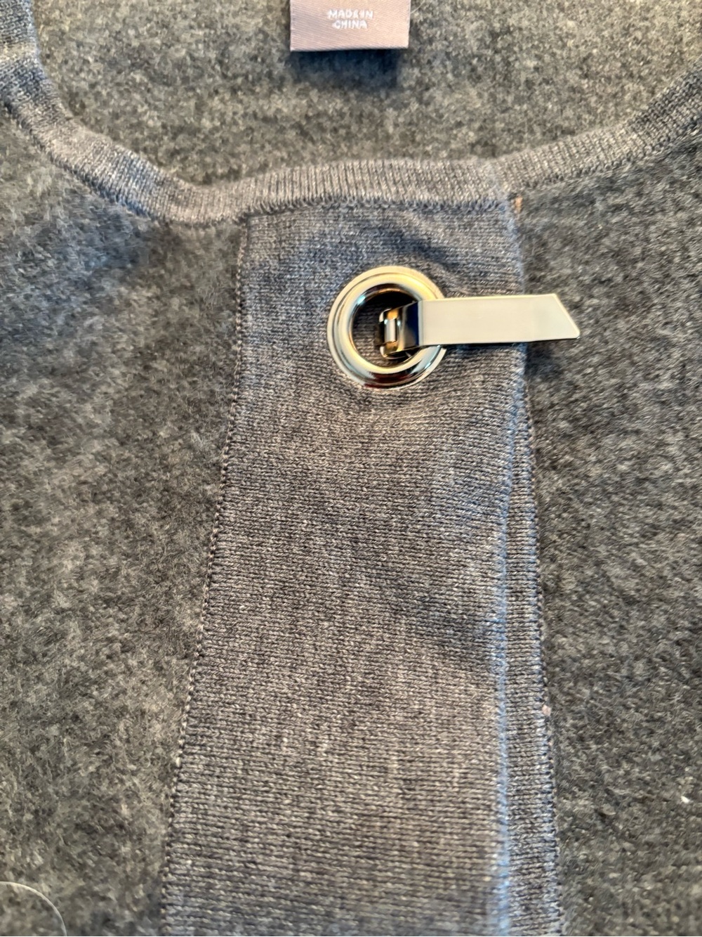 NWT Chico’s Gray Wool-Blend Open Cardigan Size 0 - Picture 4 of 5